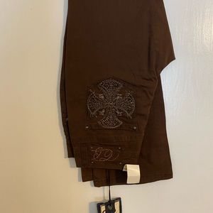 Code Blue Brown stretch Jean size 8